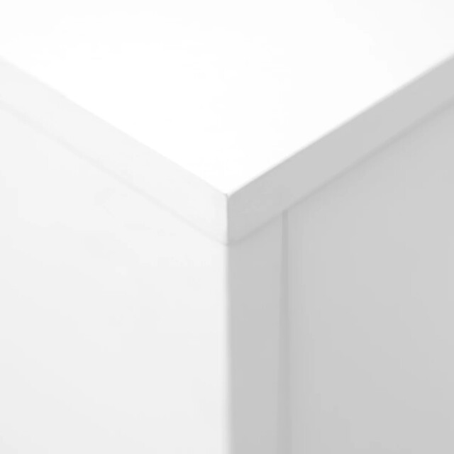 CaliCosy Vitrine met 2 deuren waarvan 1 van glas, 5 planken, 2 lades, decor in wit en 3429225 large