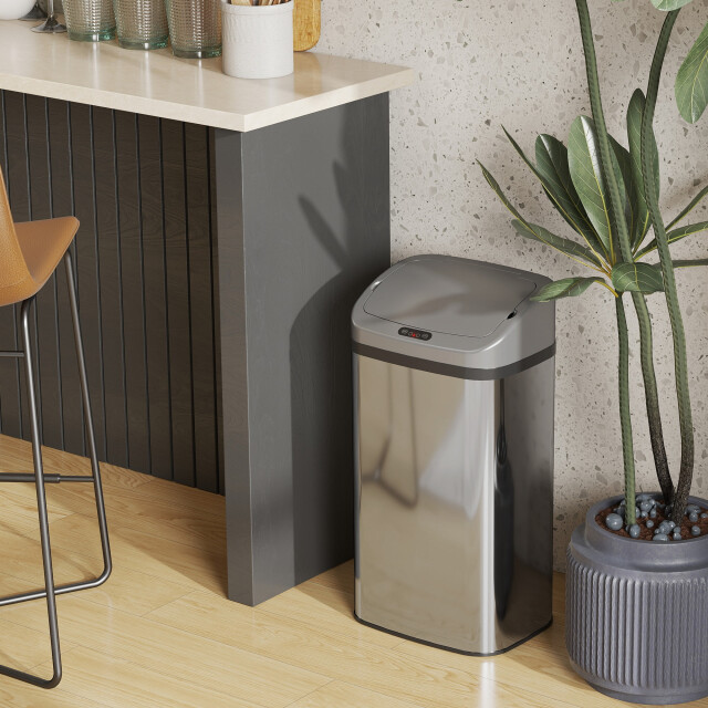 4goodz Sensorprullenbak rechthoek 48 liter - 3429616 large