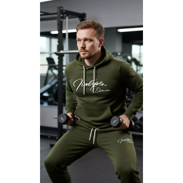 Indigo Denim Denim joggingpak heren kaki ID060-1 large