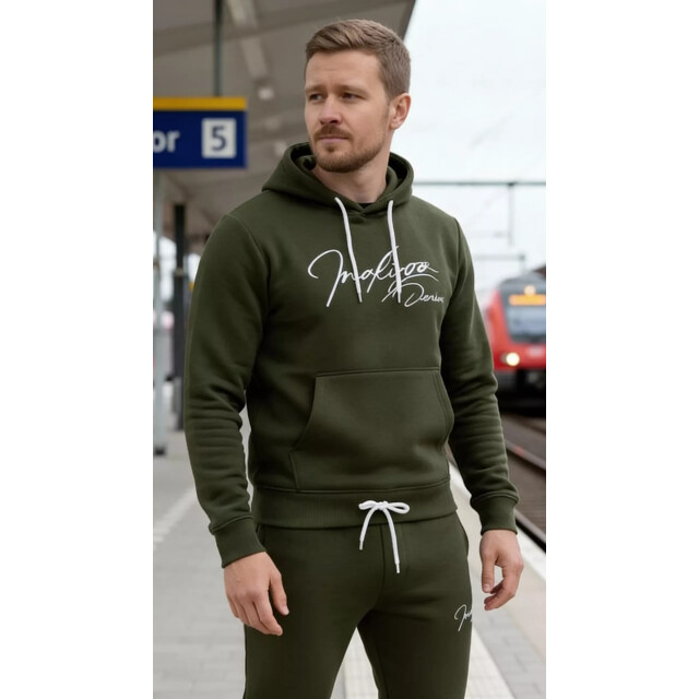 Indigo Denim Denim joggingpak heren kaki ID060-1 large