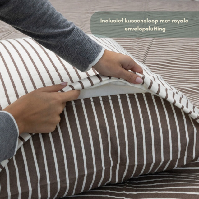 Terschellinger Wolweelde Luxueuze terschellinger flanellen winter dekbedovertrekset – warm zandbeige 3339050 large