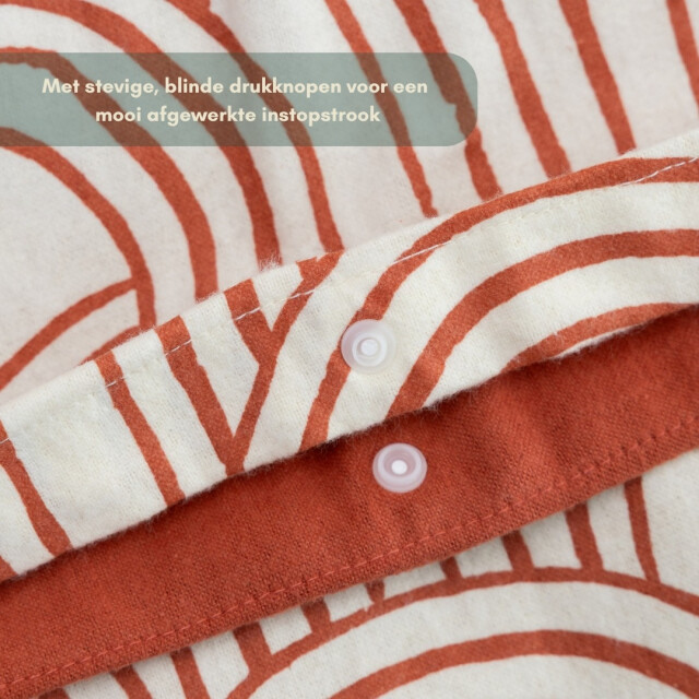 Terschellinger Wolweelde Luxueuze terschellinger flanellen winter dekbedovertrekset – terracotta boho – 3339053 large