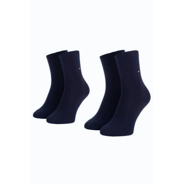 Tommy Hilfiger Dames effen sokken (set van 2) UTNA1106_navy large