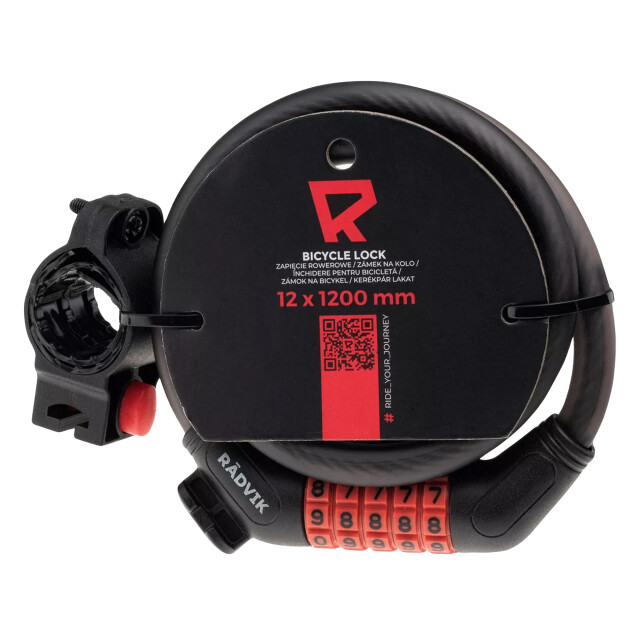 Radvik Federsifer fietscombinatie kabelslot UTIG3326_black large