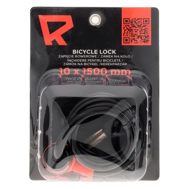 Radvik Federlocker fiets kabelslot UTIG3303_blacktangerinetango large