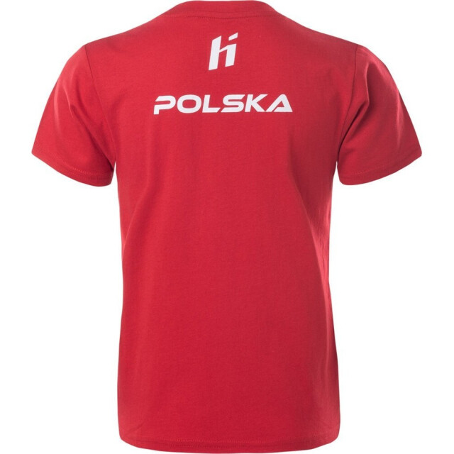 Huari Kinderen/kinderen polen fan t-shirt UTIG4115_racingredwhite large