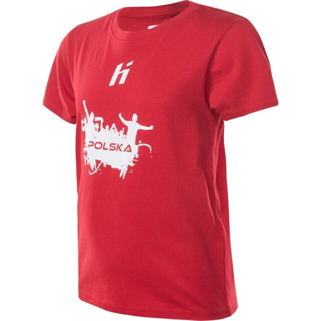 Huari Kinderen/kinderen polen fan t-shirt UTIG4115_racingredwhite large