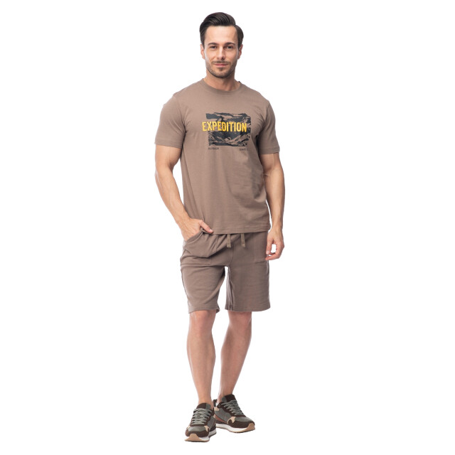 Hi-Tec Heren reman t-shirt met korte mouwen UTIG5438_fossil large