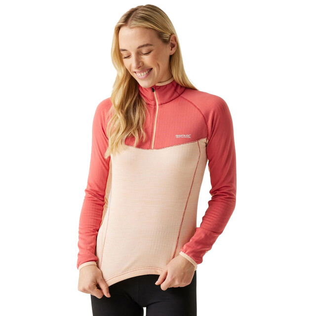 Regatta Dames hepley fleece UTRG6225_mineralredpeachparfaitmarl large