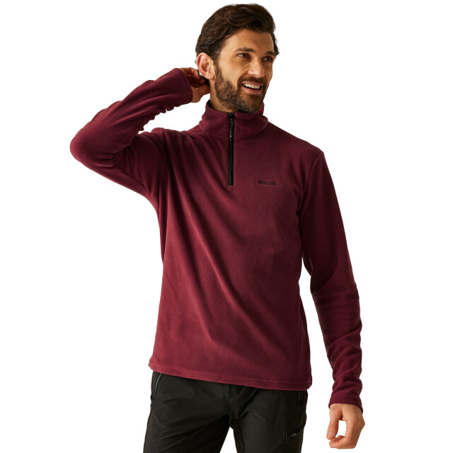 Regatta Geweldig voor buiten heren thompson half zip fleece sweater UTRG1390_darkmaroon large