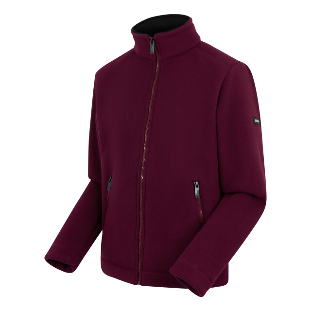 Regatta Heren garrian ii full zip fleece jacket UTRG8098_darkmaroonblack large