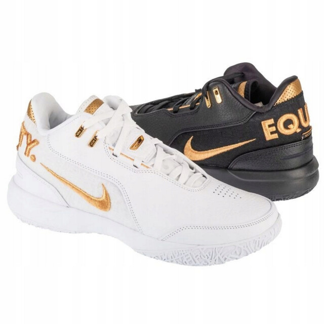 Nike Heren lebron james leren trainers UTPP6970_whiteblack large