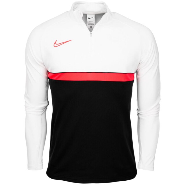 Nike Heren academy 21 dri-fit quarter zip boortop UTPP761_whiteblack large