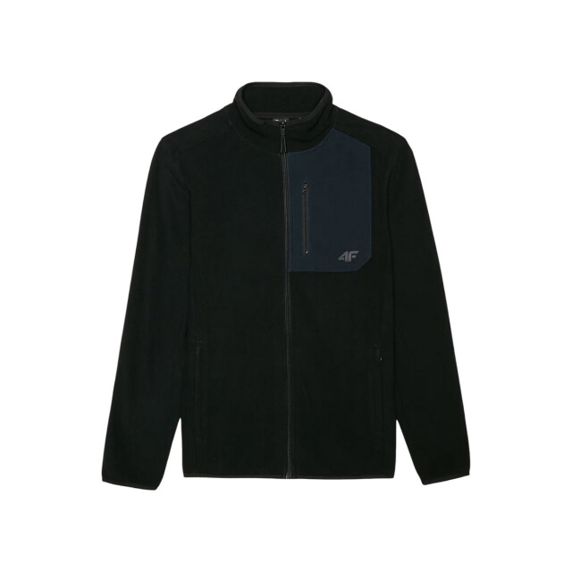 4F Heren fleece staande kraag regular jas UTPP6326_blacknavy large