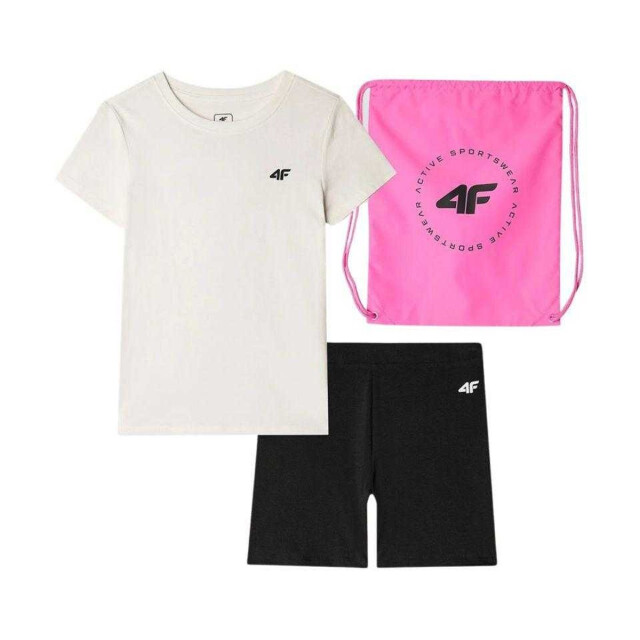 4F Kinderen/kinderen f019 sportset UTPP6449_whiteblackpink large