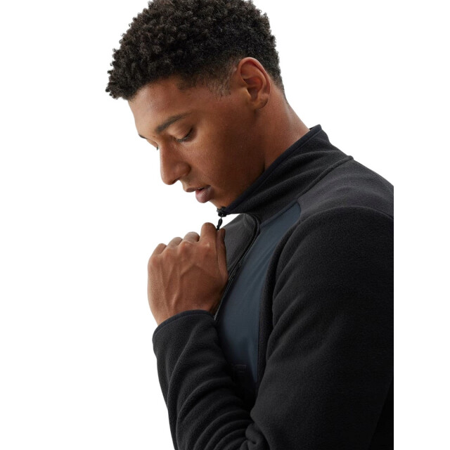 4F Heren fleece staande kraag regular jas UTPP6326_blacknavy large