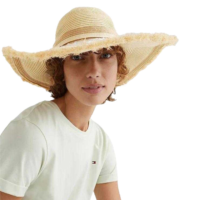 Tommy Hilfiger Dames stro zomerhoed UTPP6081_beigecream large