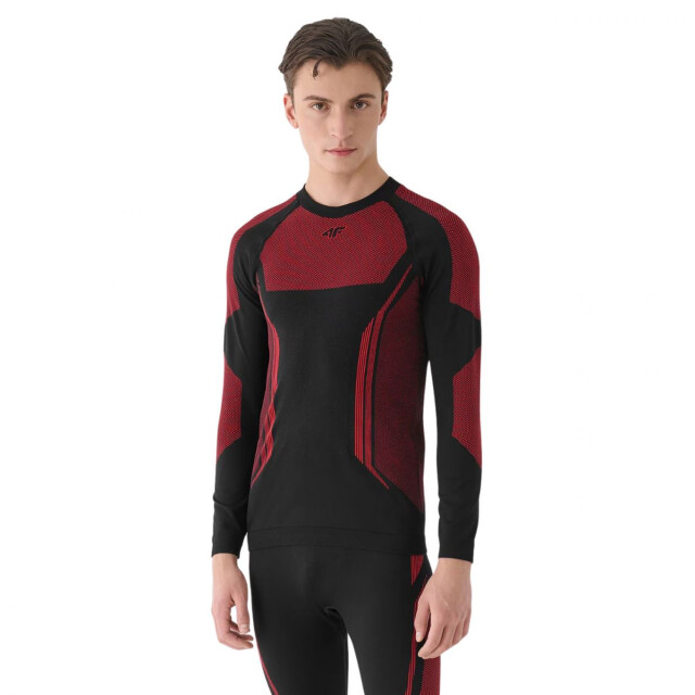 4F Heren waw24useam165 thermoactief t-shirt UTPP5982_blackred large