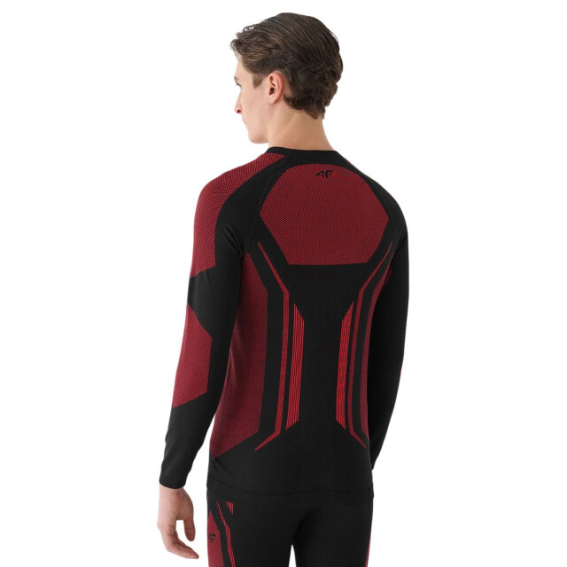 4F Heren waw24useam165 thermoactief t-shirt UTPP5982_blackred large
