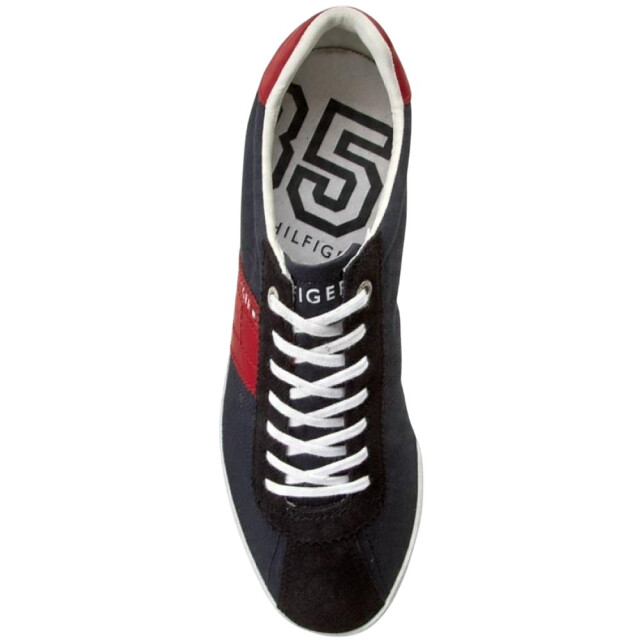 Tommy Hilfiger Heren playoff 1c leren trainers UTPP5394_navybluered large