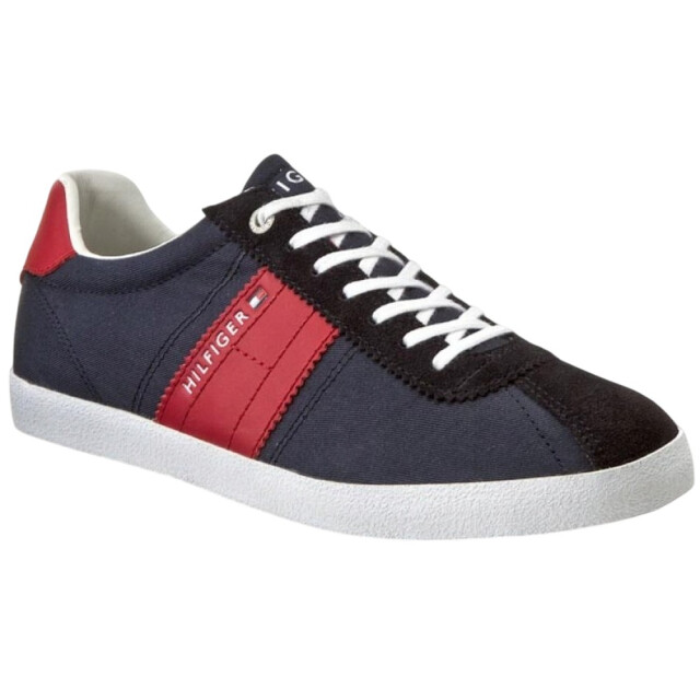 Tommy Hilfiger Heren playoff 1c leren trainers UTPP5394_navybluered large