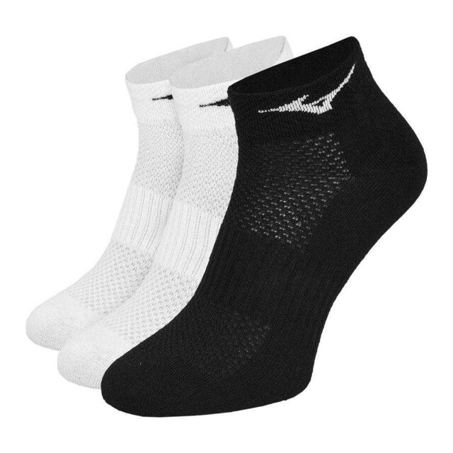Mizuno Trainingssokken voor volwassenen (pak van 3) UTPP442_whiteblack large