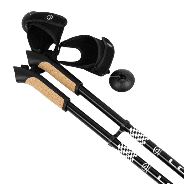 SMJ Sport Lange levensduur nordic walking telescopische wandelstok UTPP4187_blackbeigewhite large