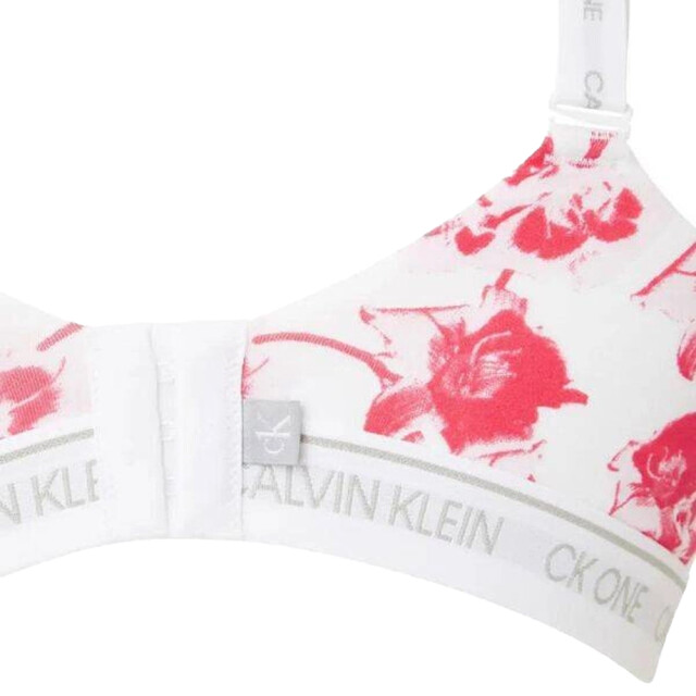 Calvin Klein Dames gebloemde sportbeha UTNA889_whitered large