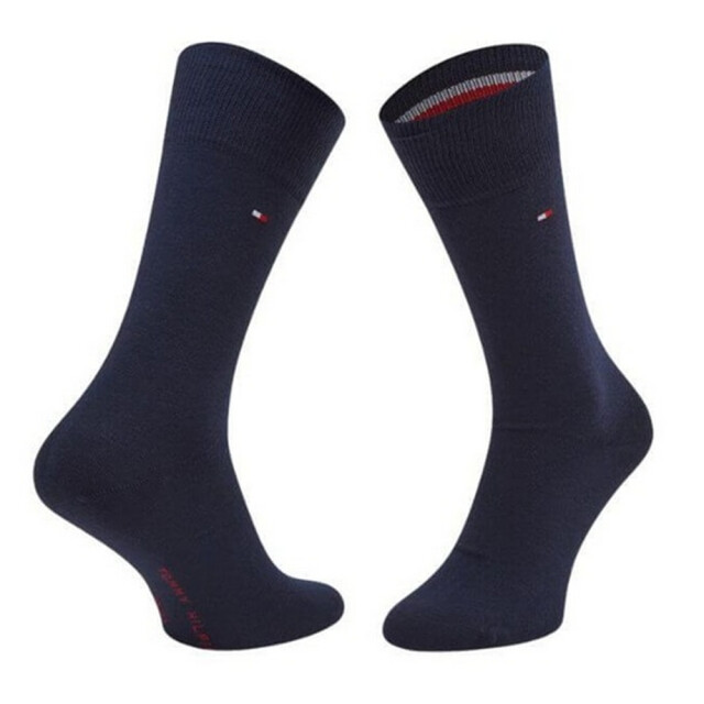 Tommy Hilfiger Effen gestreepte sokken heren (set van 2) UTNA974_navyred large