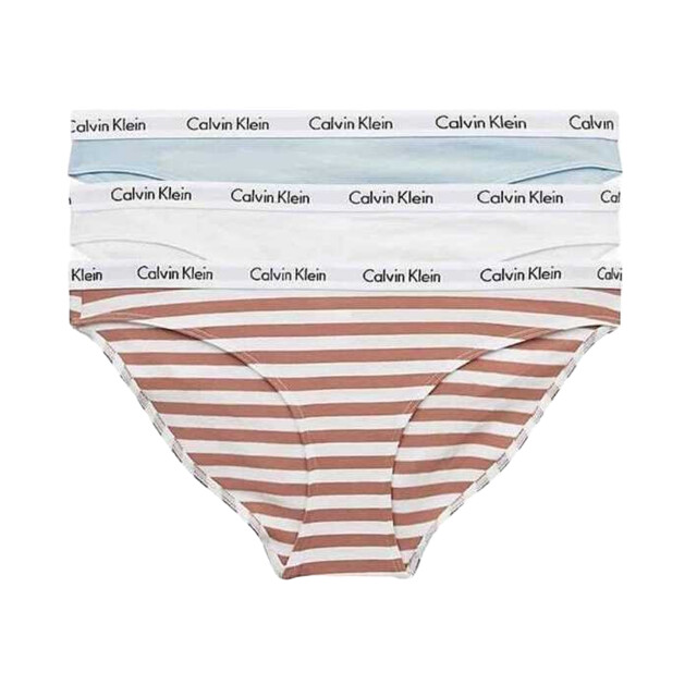 Calvin Klein Dames slip (pak van 3) UTNA749_lightbluewhitebrown large