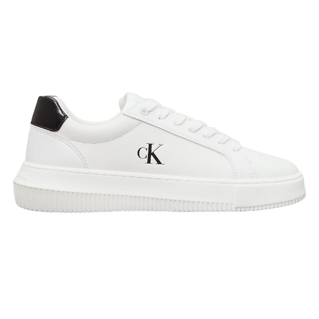 Calvin Klein Dames anti-slip leren trainers met logo UTNA249_whiteblack large