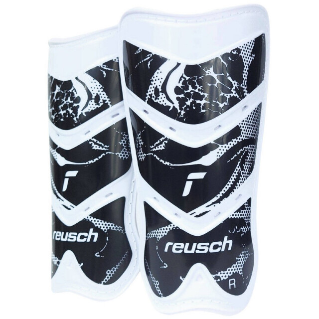Reusch Heren attrakt lite logo voetbal slip-in scheenbeschermers UTMR78329_whiteblack large
