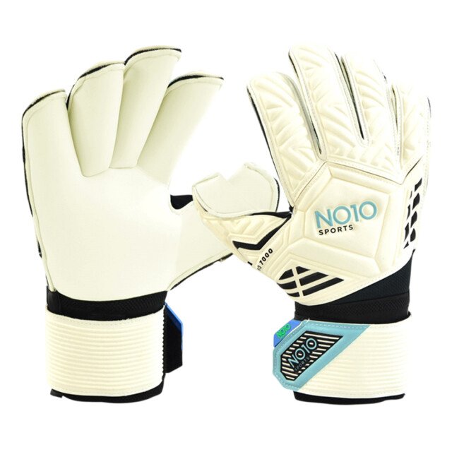 NO10 Volwassen unisex pro 7000 keepershandschoenen UTMR2481_whiteblackaqua large