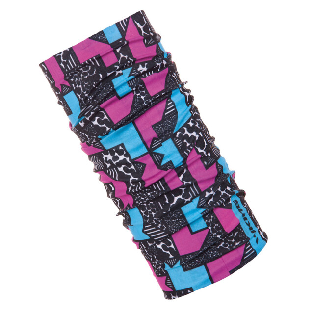 Viking Gewone bandana met patroon voor volwassenen UTMR1753_blackpinkblue large