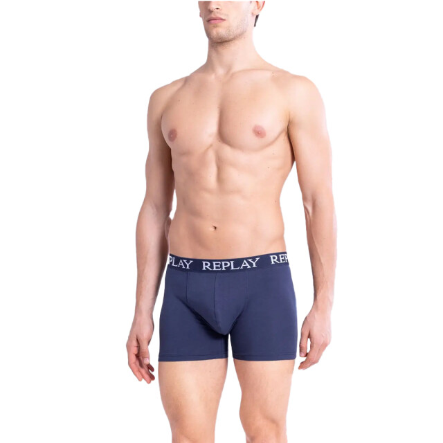 Replay Boxershorts voor heren (set van 2) UTLT5028_darkbluewhite large