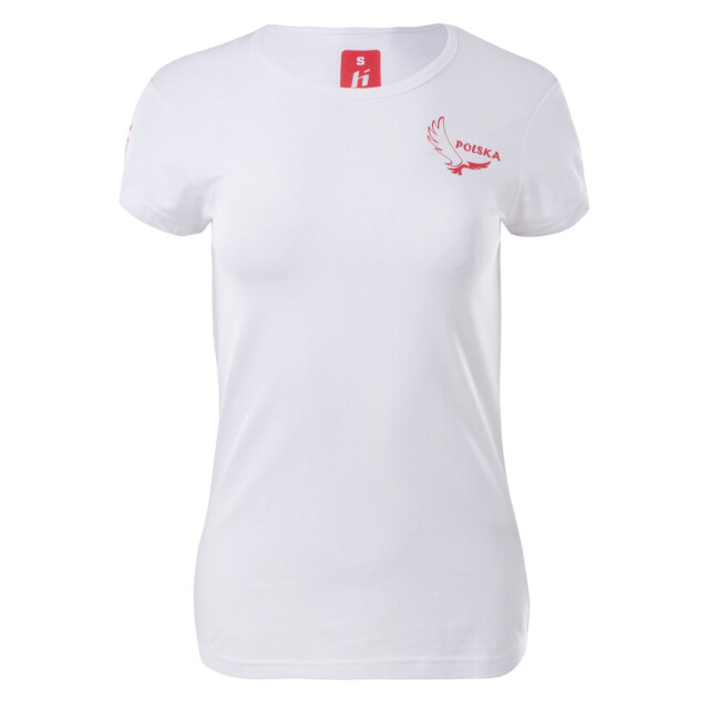 Huari Dames polen fan t-shirt UTIG5807_whiteracingred large