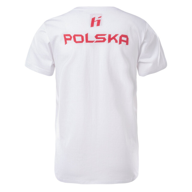 Huari Kinderen/kinderen polen fan t-shirt UTIG5810_whiteracingred large