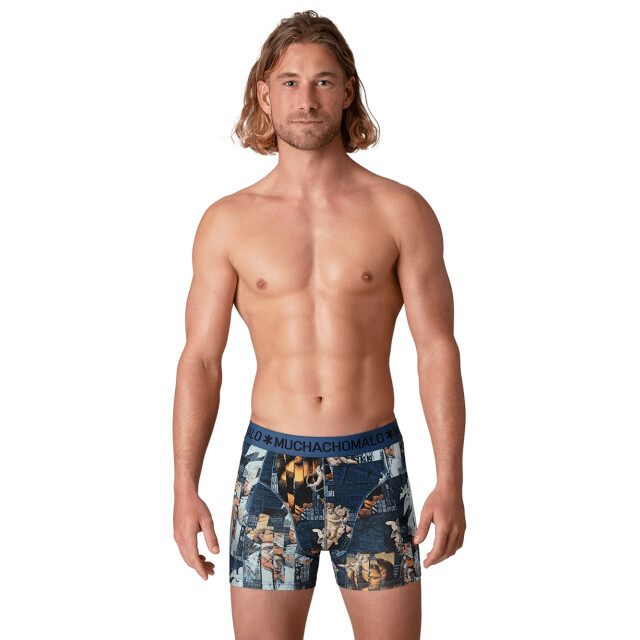 Muchachomalo Heren 12-pack boxershorts print/effen U-GOLDEN1010-15 large