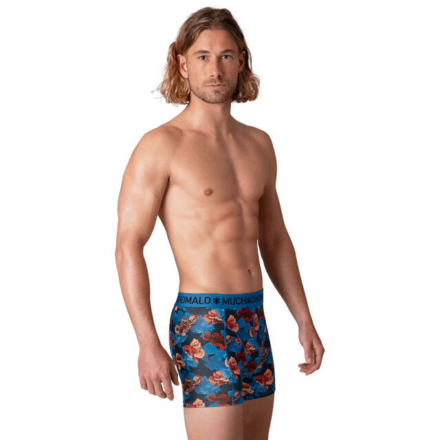 Muchachomalo Heren 12-pack boxershorts print/effen U-GOLDEN1010-15 large