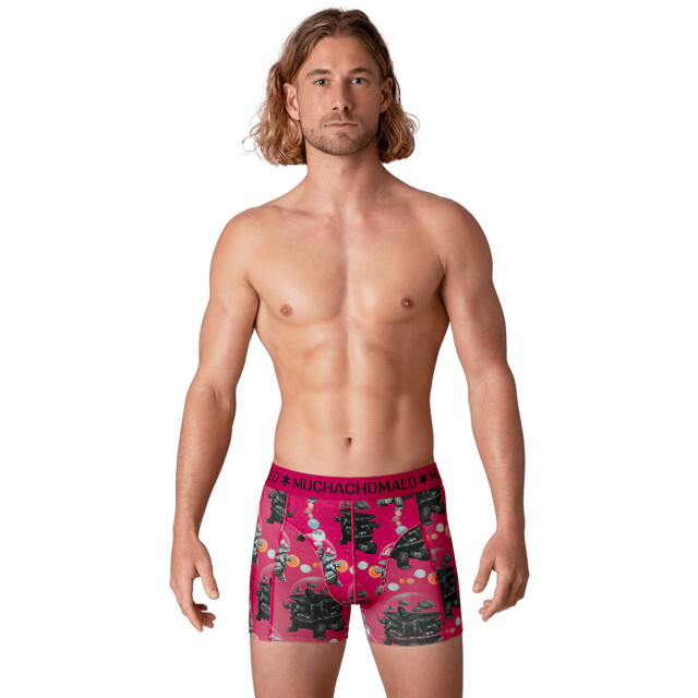 Muchachomalo Heren 12-pack boxershorts print/effen U-GOLDEN1010-15 large