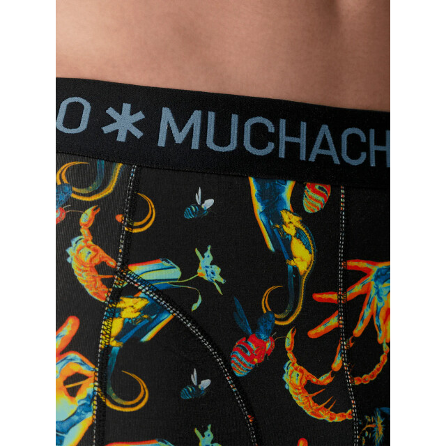 Muchachomalo Heren 12-pack boxershorts print/effen U-GOLDEN1010-15 large