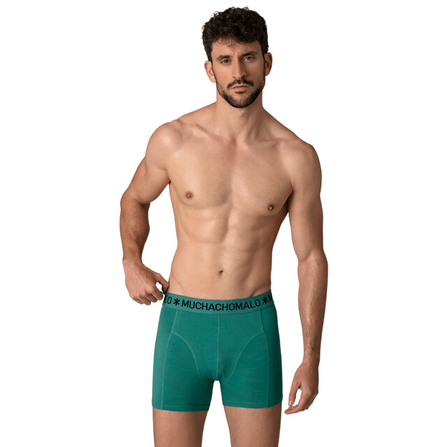 Muchachomalo Heren 12-pack boxershorts print/effen U-GOLDEN1010-15 large