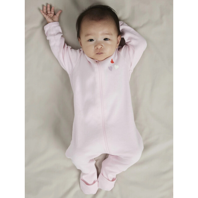 Name It Meisjes kinder bodysuit nbfnightsuit 2-pack hartjes roze 13250806-Carinaria large