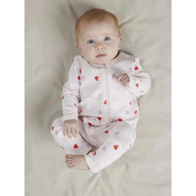 Name It Meisjes kinder bodysuit nbfnightsuit 2-pack hartjes roze 13250806-Carinaria large