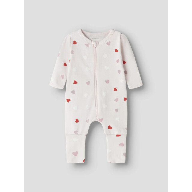 Name It Meisjes kinder bodysuit nbfnightsuit 2-pack hartjes roze 13250806-Carinaria large