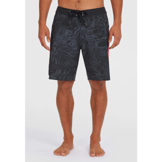 O'Neill Heren boardshort lang zwemshort hyperfreak tech panel 19'' zwart/roze/oranje 2800180-29035 large