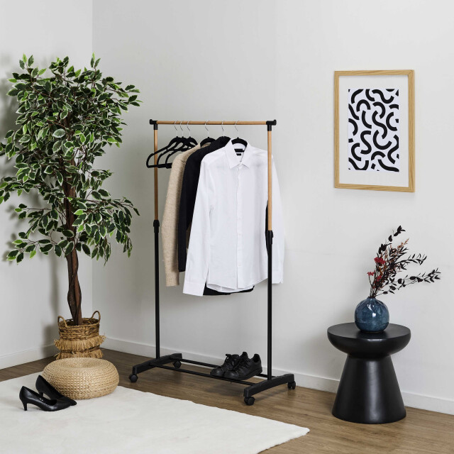 4goodz Kledingrek verrijdbaar en hoogteverstelbaar /bruin 3434880 large