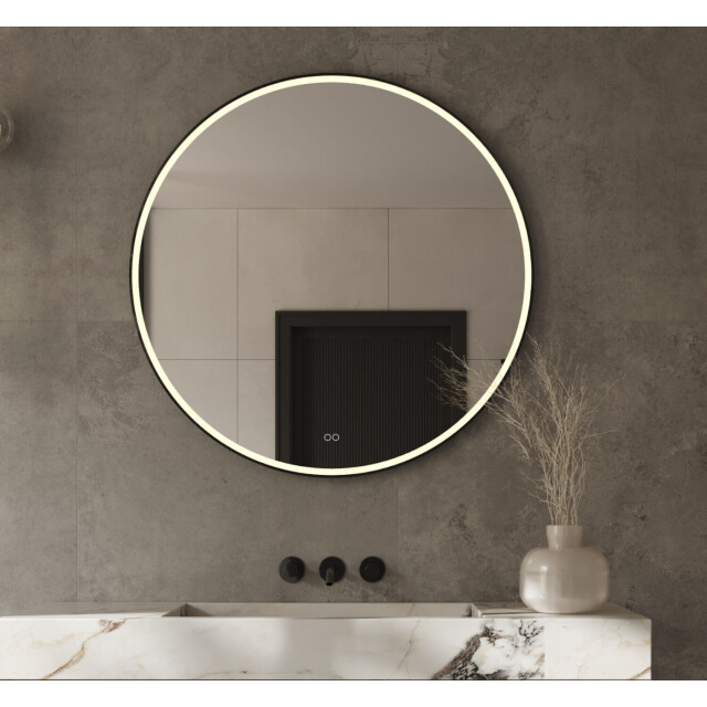 Vtw Living badkamerspiegel rond 60 cm spiegel met led verlichting en 3433482 large