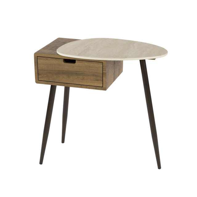 Hoyz nachtkastje travino 1 lade rechts keramiek travertin 3423805 large