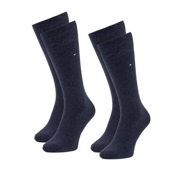 Tommy Hilfiger Garen sokken met geborduurd logo voor heren (set van 2) UTNA968_navy large